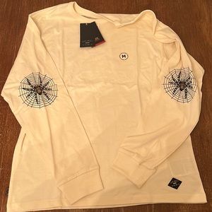 Vans skate long sleeve tshirt size medium spider elbow sleeves